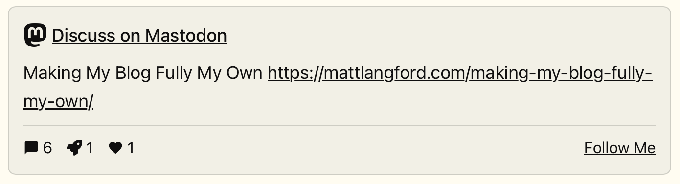 Mastodon Post