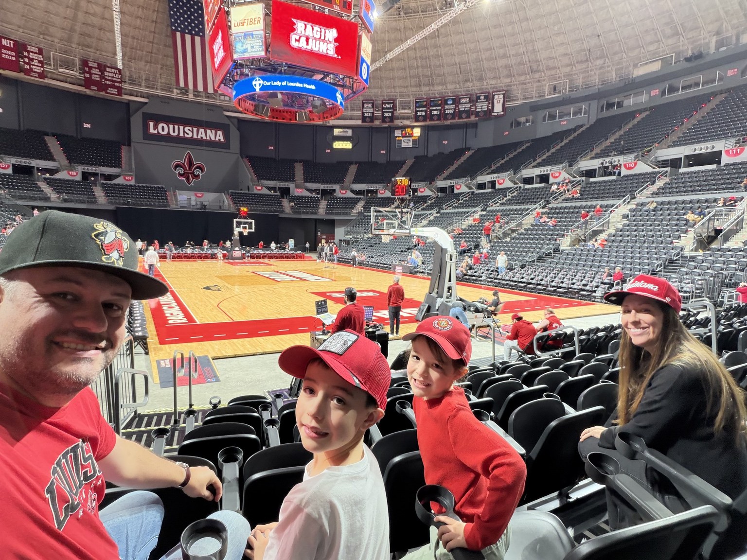 Family trip to watch NCAA Basketball