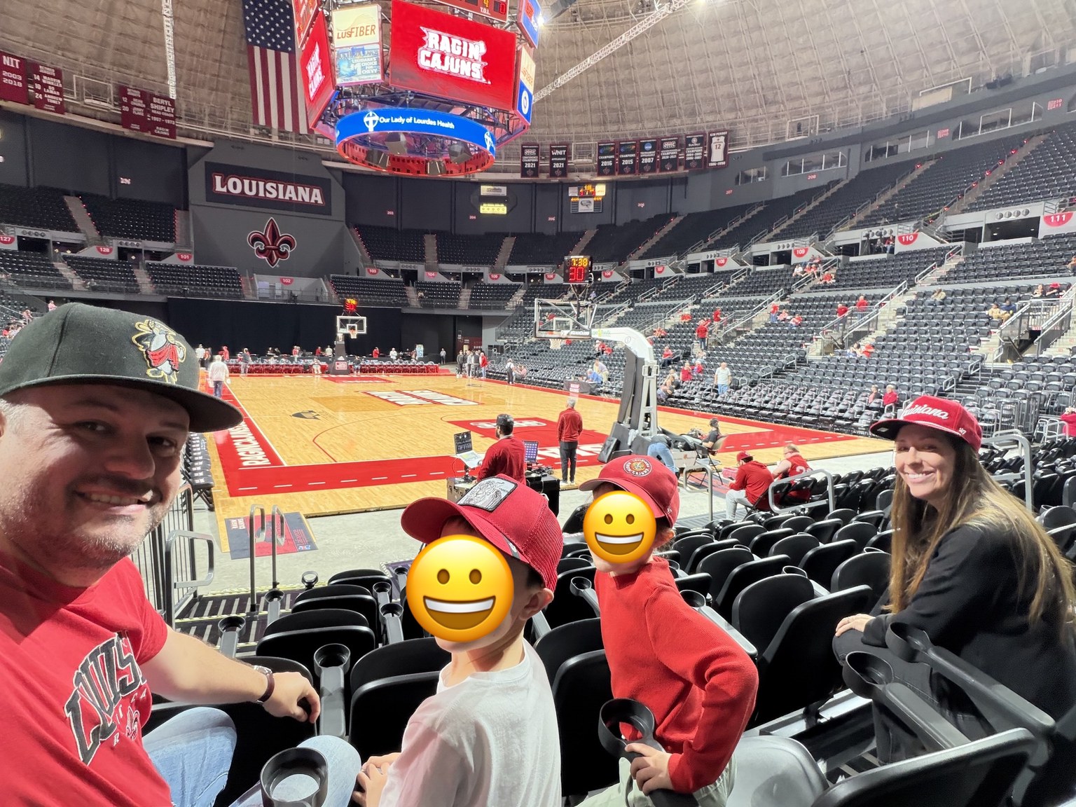 Family trip to watch NCAA Basketball